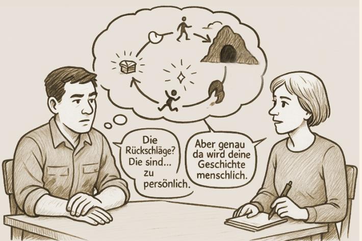 Rückschläge machen Storys glaubwürdig, aber...